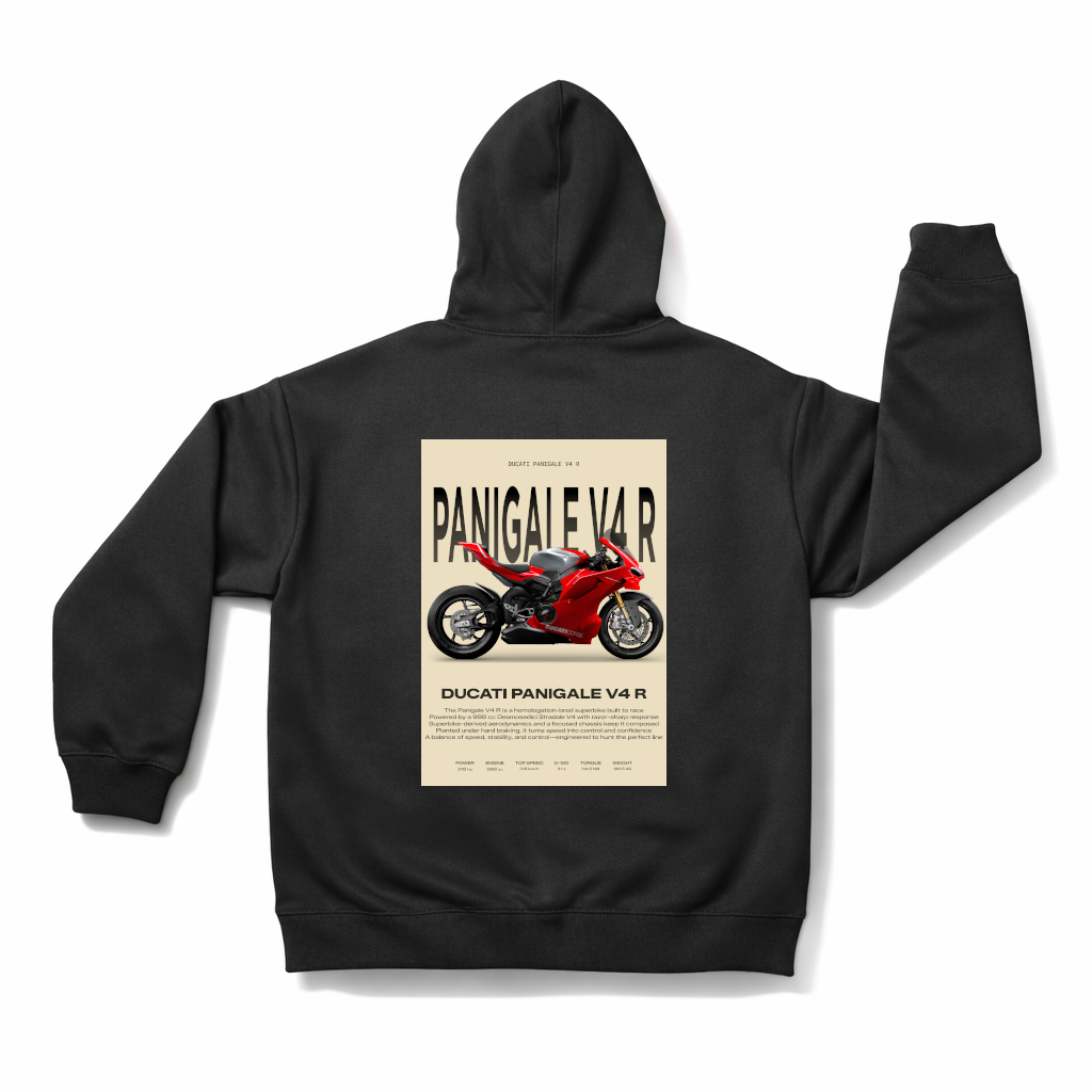 Ducati Panigale V4 R Backprint Hoodie - Spec Card